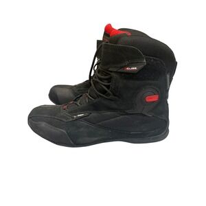 TCX X-Cube Evo WP Black Red Waterproof Motorcycle Boots Mens Size 11 EU 45 9560W